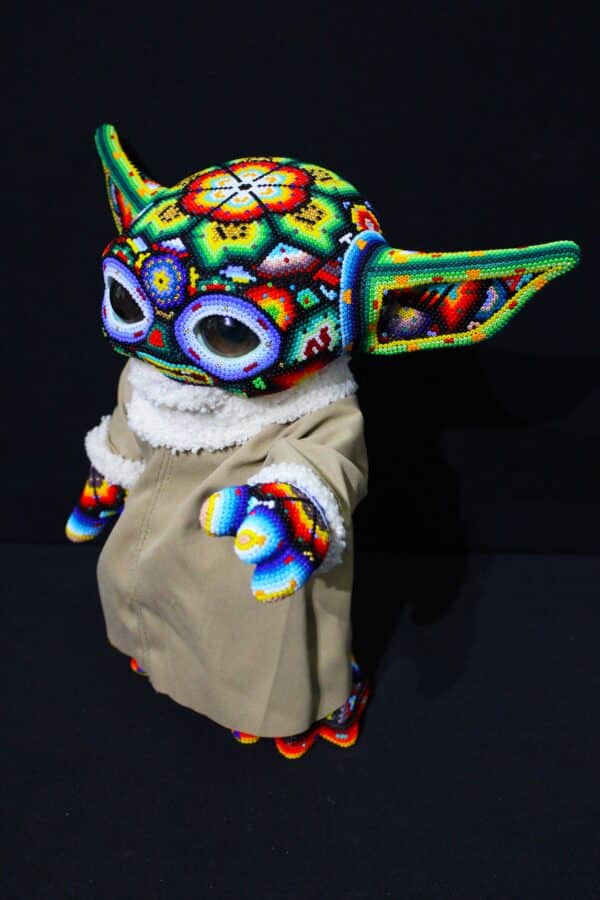 CHROMA aka Rick Wolfryd "Baby Yoda" de la Serie Huichol 2024 - Image 2