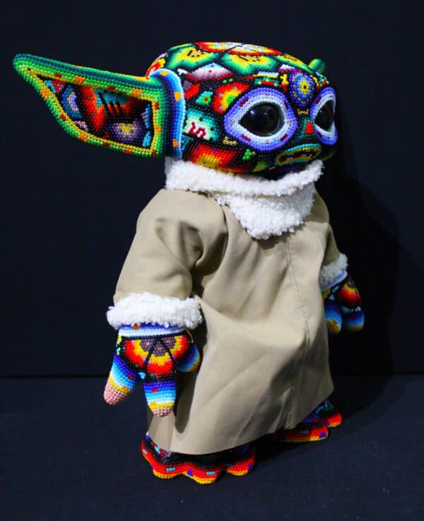 CHROMA aka Rick Wolfryd "Baby Yoda" de la Serie Huichol 2024 - Image 5