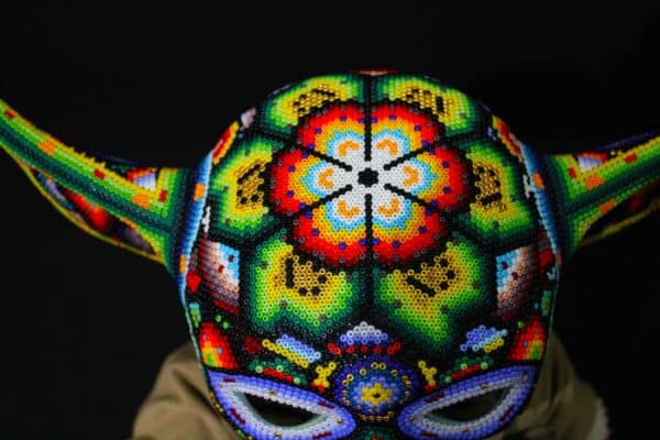 CHROMA aka Rick Wolfryd "Baby Yoda" de la Serie Huichol 2024 - Image 10